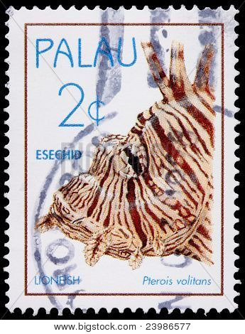 Un timbro di 2 centesimi stampato In Palau