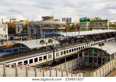 Ramenskoe Moscow Region / Russia - October 8, 2017: Transport Hub Of The City Of Ramenskoye In The M