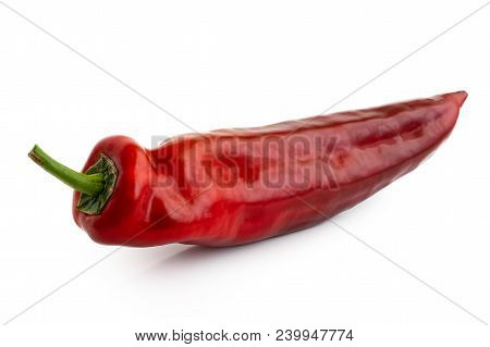 Ramiro Sweet Pointed Pepper Isolated On White.