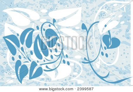 Grunge blomst Design