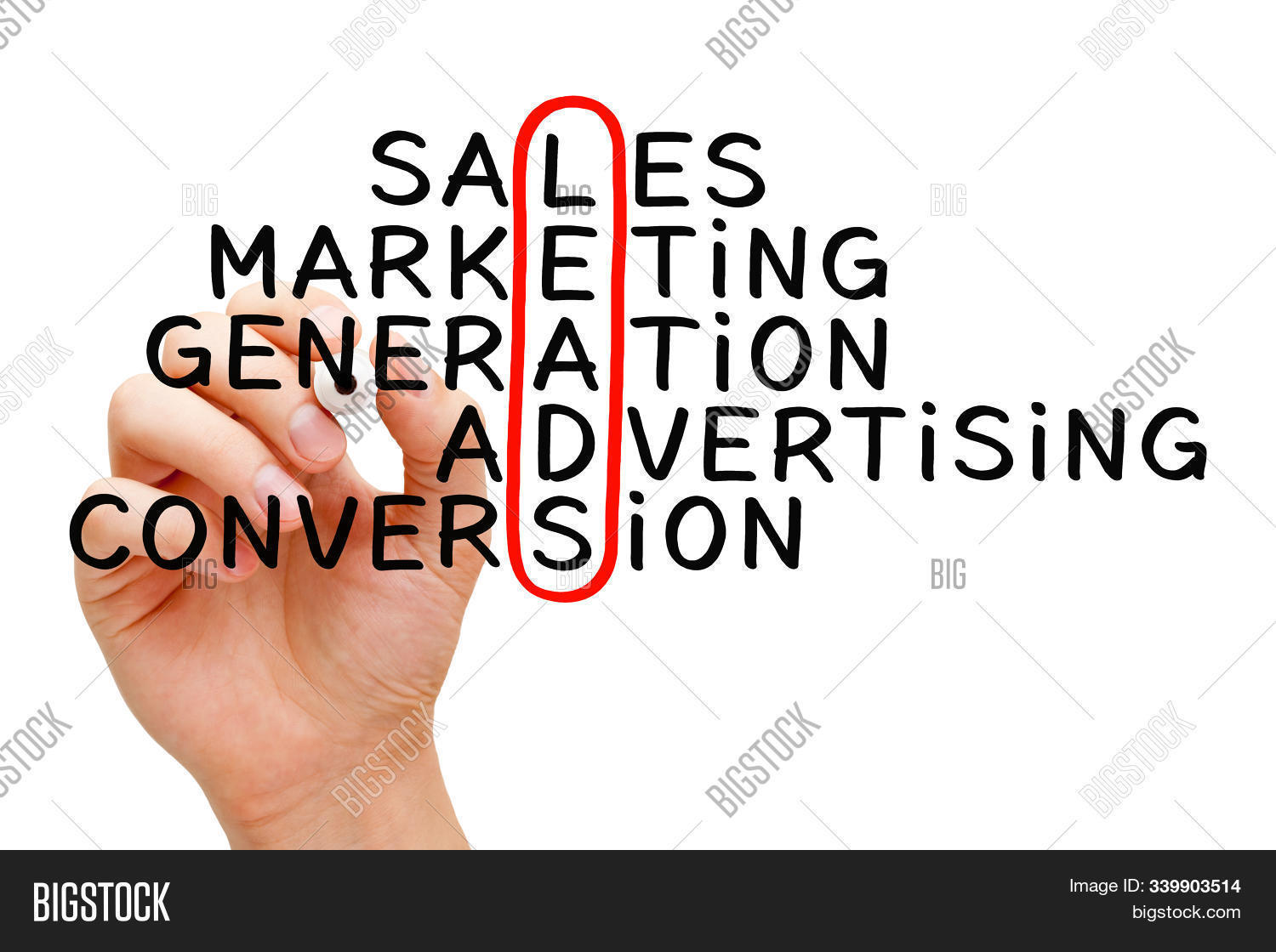 Hand Writing Lead Image Photo Free Trial Bigstock