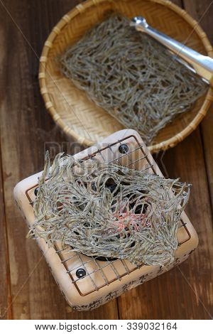 Tatami iwashi is a Japanese food made from baby sardines.