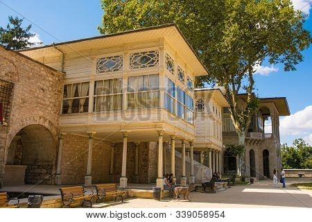 Istanbul, Turkey - September 6th 2019. The Sofa Kiosk, Also Called Kara Mustafa Pasha Kiosk Or Terra
