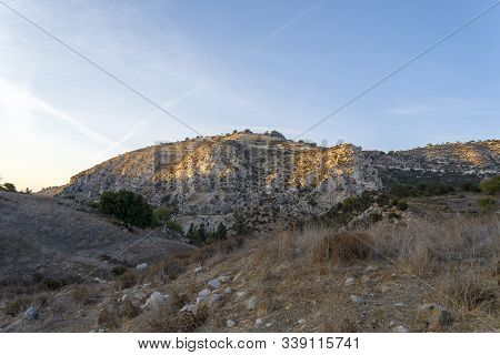 Landscape Of Cyprus Near Avakas Gorge. Wild Nature