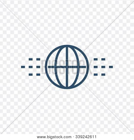 Globe Icon Vector. Conection Icon. Stock Vector Illustration Isolated On White Background.