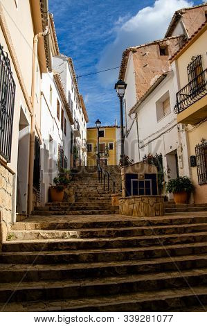 Polop, Valenciana, Spain - Nov 04 2019 Streets Of Polop