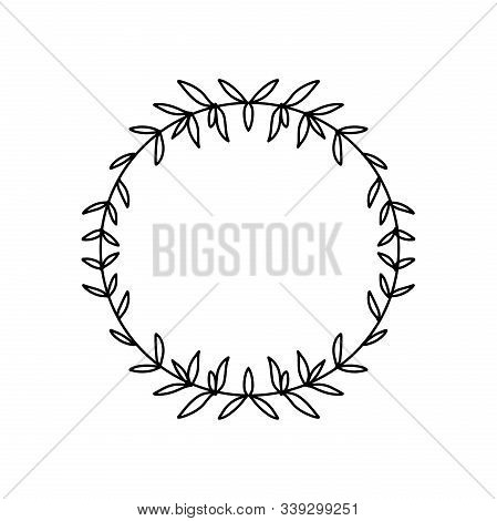 Floral Wreath Vector Photo Free Trial Bigstock