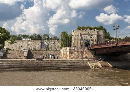 Nis, Serbia - June 15, 2019:  Outside View Of Fortress And Stambol (istanbul) Gate In City Of Nis, S