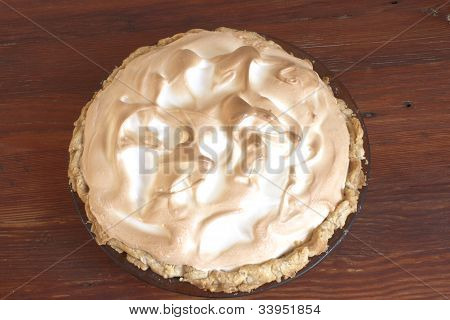 Widok z góry pie beza