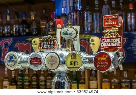 Melbourne, Australia - December 17, 2009: Cookie Thai Eatery And Beer Hall. Closeup Of Second Tap Of