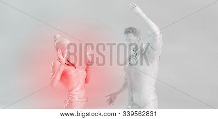 Financial Woes Causing Relationship Problems 3D Render