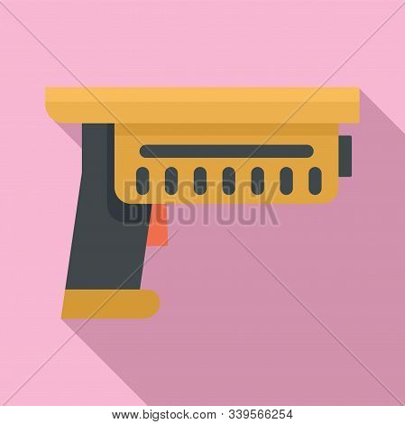 Alien Blaster Icon. Flat Illustration Of Alien Blaster Vector Icon For Web Design