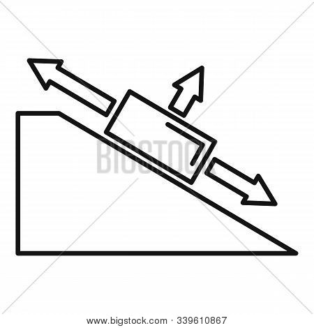 Angle Object Physics Icon. Outline Angle Object Physics Vector Icon For Web Design Isolated On White
