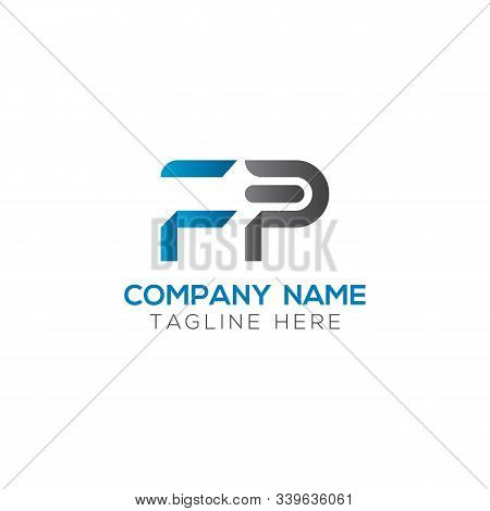Initial Fp Letter Linked Logo. Creative Letter Fp Modern Business Logo Vector Template. Initial Fp L