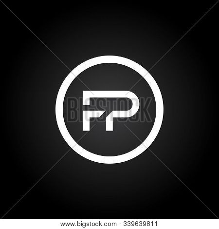Initial Fp Letter Linked Logo. Creative Letter Fp Modern Business Logo Vector Template. Initial Fp L