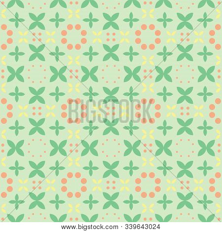 Green And Orange Geometric Abstract Modern Background
