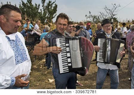 Aradac, Serbia, September 07, 2019. Traditional Celebration Of The Beginning Of Grape Harvesting Tha