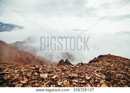 Pointy Rocks At Cliffs Beautiful Pointy Cliff Image & Photo (Free Trial) | Bigstock