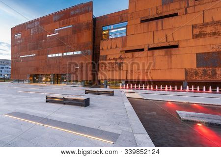 Gdansk, Poland - October 2, 2016: Building Of European Solidarity Centre (ecs) - Museum Commemoratin