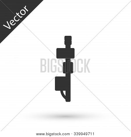 Grey Line Standalone Sensor Icon Isolated On White Background. Vector Illustration