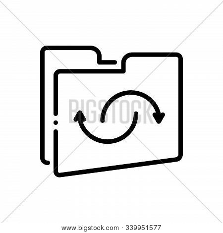 Black Line Icon For Reopen Restart Open Promotion Renew