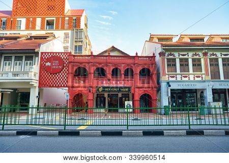 SINGAPORE - CIRCA APRIL, 2019: Singapore urban landscape in the morning.