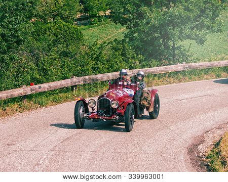 Pesaro Colle San Bartolo , Italy - May 17 - 2018 : Alfa Romeo Tipo B 2900 