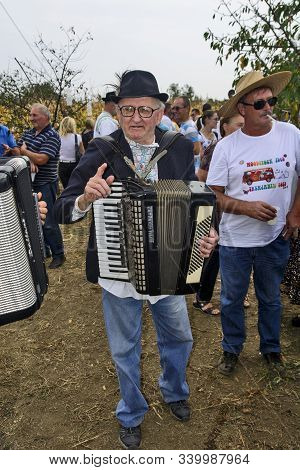 Aradac, Serbia, September 07, 2019. Traditional Celebration Of The Beginning Of Grape Harvesting Tha