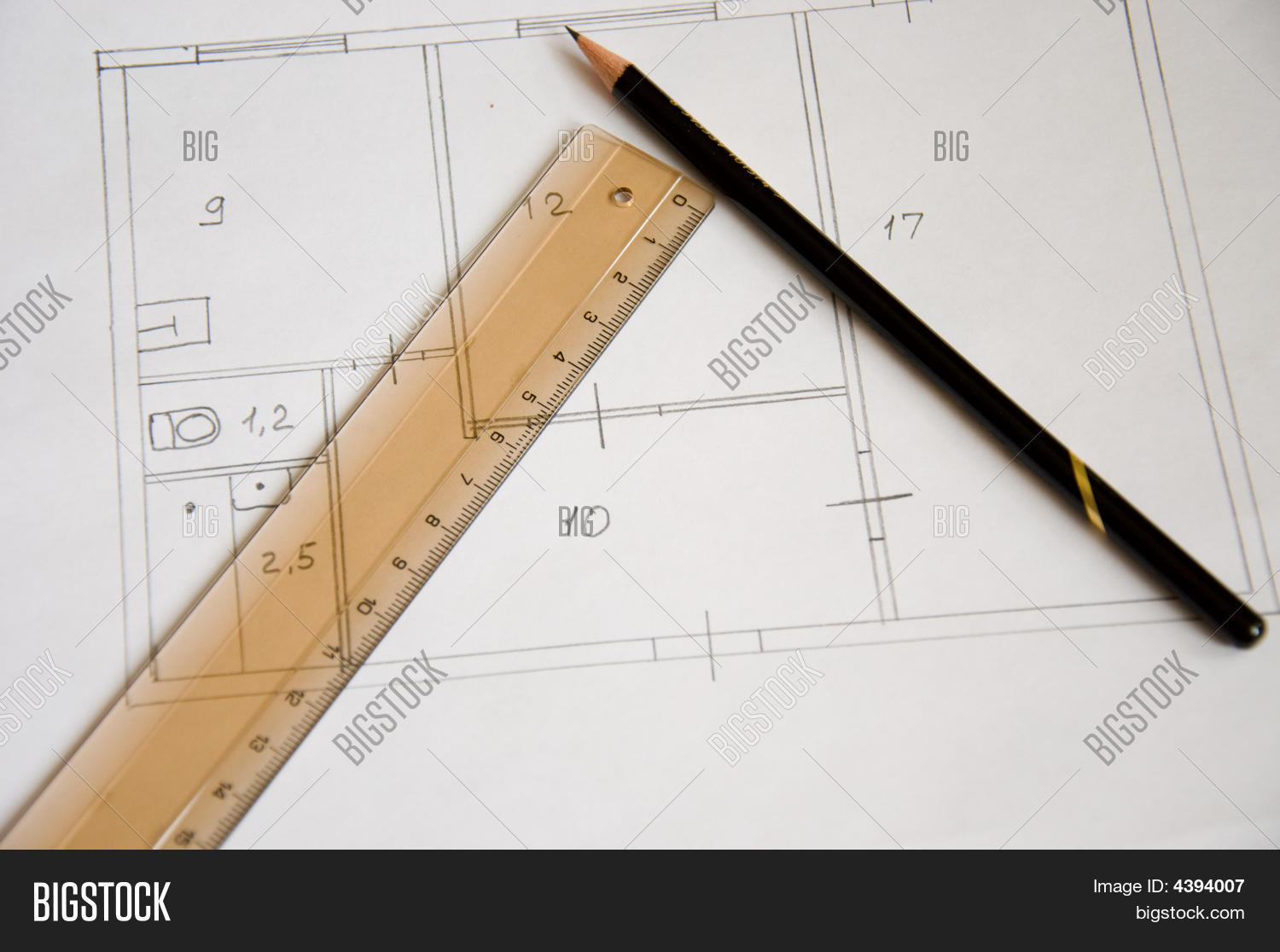 Layout, Ruler Pen Image & Photo (Free Trial) | Bigstock