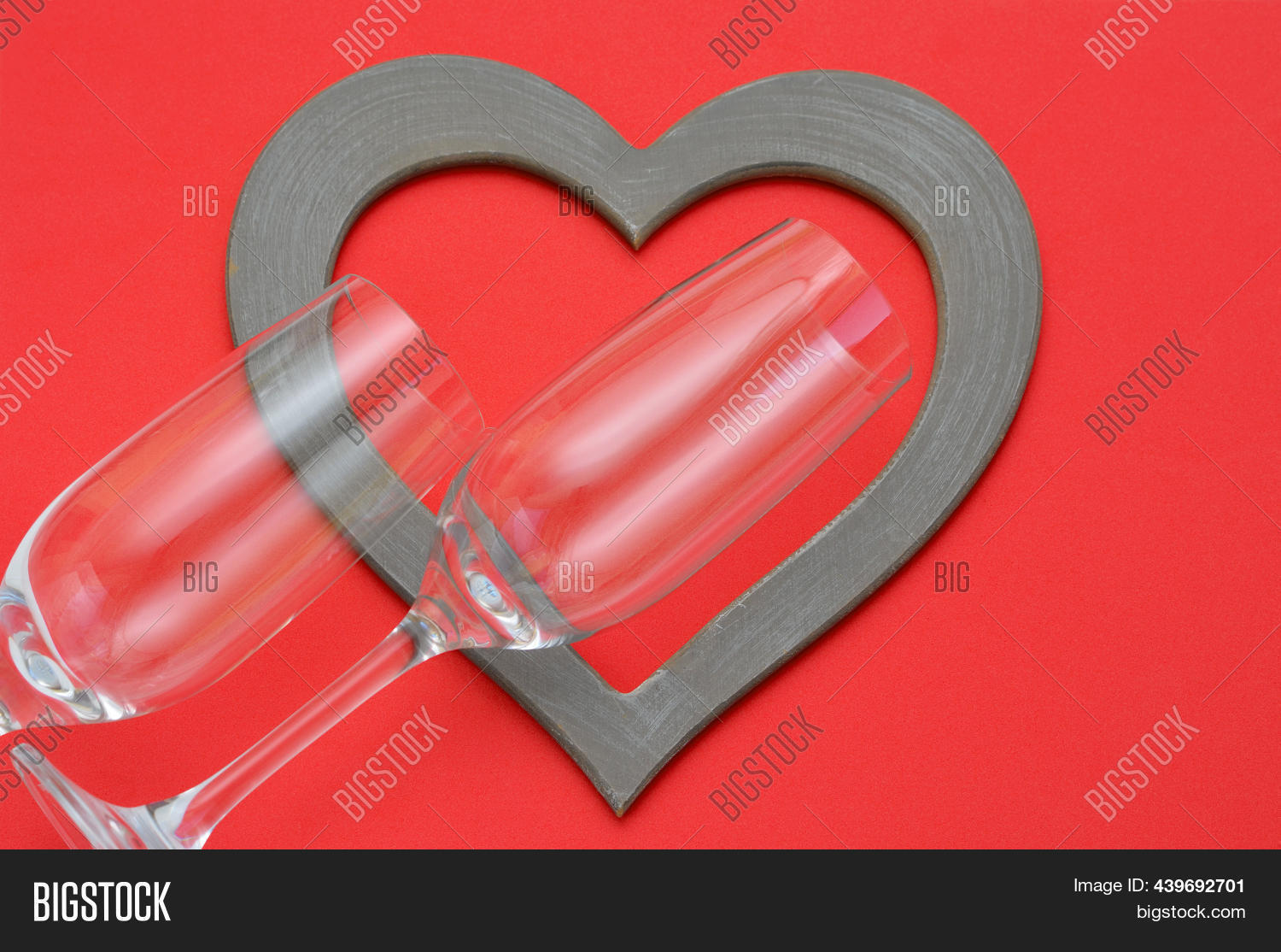 Two Wine Glasses Heart Image & Photo (Free Trial) | Bigstock