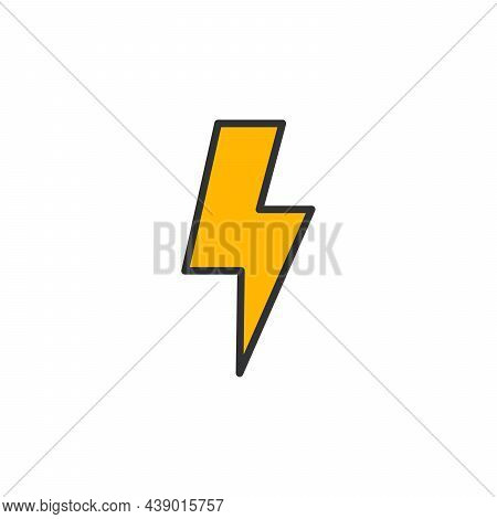 Lightning Icon Illustration Isolated Vector Sign Symbol