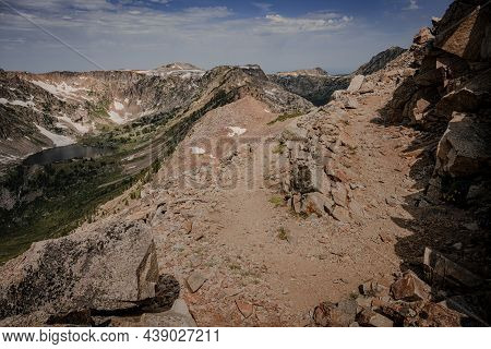 Switchback Heads Down To Lake Solitude In Grand Teton National Park