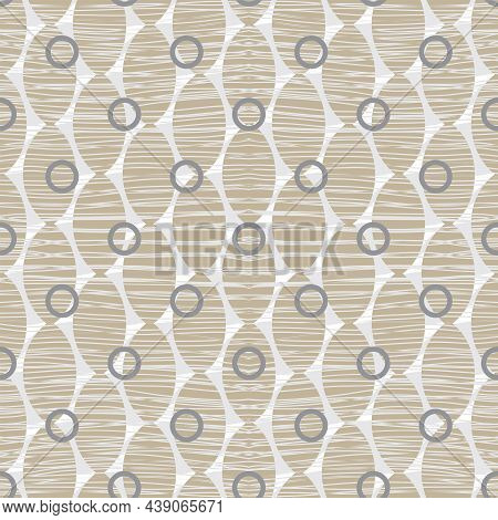 Retro Abstract Seamless Background Pattern. Vintage Geometric Vector Wallpaper, Textile Design