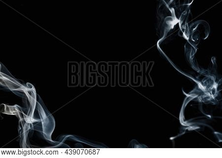 Abstract smoke background, dark texture border cinematic design