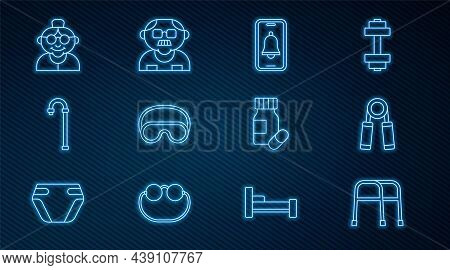 Set Line Walker, Sport Expander, Emergency Phone Call, Eye Sleep Mask, Walking Stick Cane, Grandmoth