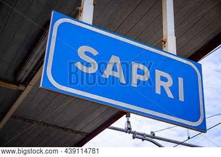 Railway Station Of Sapri At The Italian West Coast - Sapri, Italy - October 31, 2021