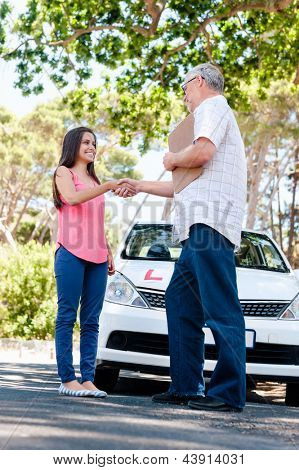 Oppija ohjaimen girl Instructor oppitunteja