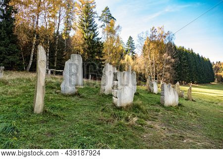 Symbolic Menhirs In Czech Republic Zdonov