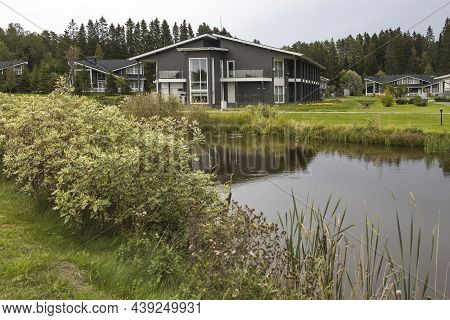 Tarulinna Village, Sortavala, Republic Of Karelia, - September 2021, Park Hotel Dacha Vinter?. Cotta