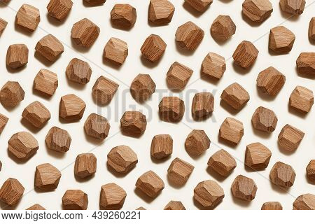 Tumi Ishi Japanese Table Game Meditation, Background From Eco-friendly Wooden Polygonal Stones For B