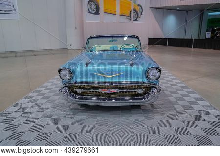 1957 Chevrolet Bel Air Restomod Showcased At The Sema Show.