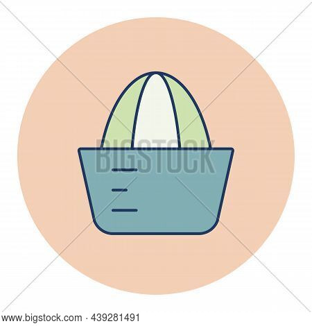 Lemon Squeezer Vector Color Icon. Kitchen Appliance. Graph Symbol For Cooking Web Site Design, Logo,