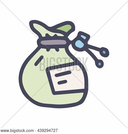 Bag Of Magnesia Color Vector Doodle Simple Icon