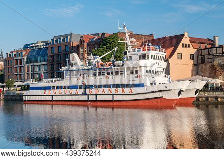 Gdansk, Poland - July 31, 2021: Opal Ship Of Zegluga Gdanska.