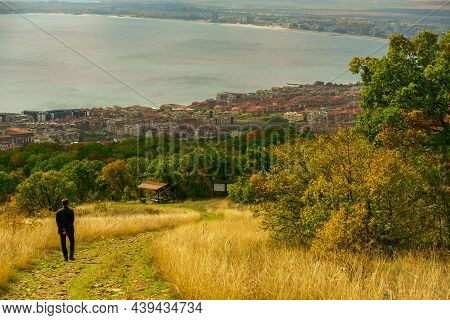 View From The Mountain To Saint Vlas, Bulgaria.