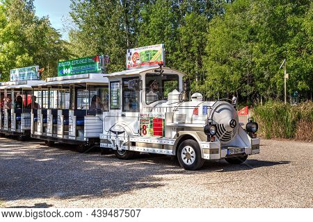 Giverny, France - August 31, 2019: This Is A Tourist Excursion Locomotive Making An Introductory Tri