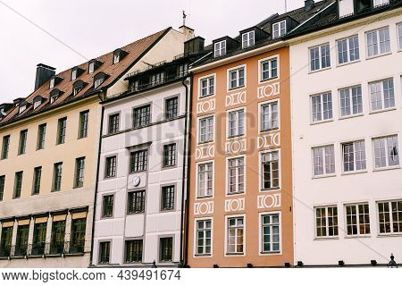 Colorful Facades Of Old Houses At Max-joseph-platz, Munich