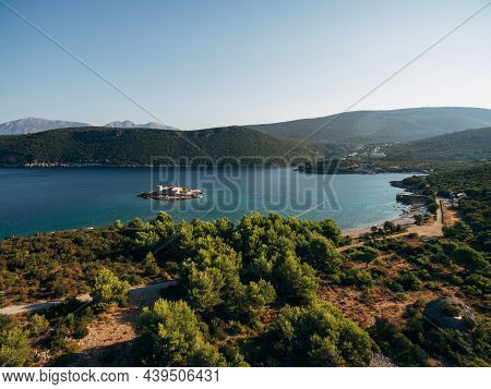 Otocic Gospa Island In The Bay Of Kotor. Montenegro