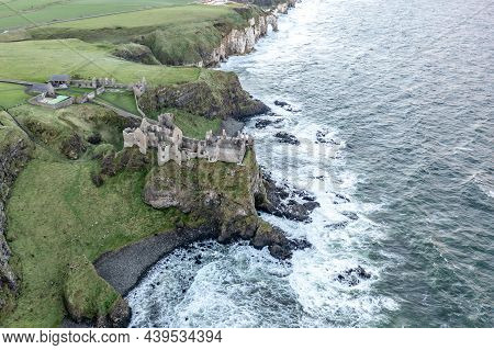 Dramatic Sky Above Dunluce Castle, County Antrim, Northern Ireland.