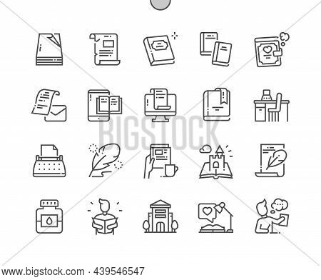 Literature. Paper, Letter, Scroll, Book And Diary. Novel, Manuscript And Story. Favourite Literature